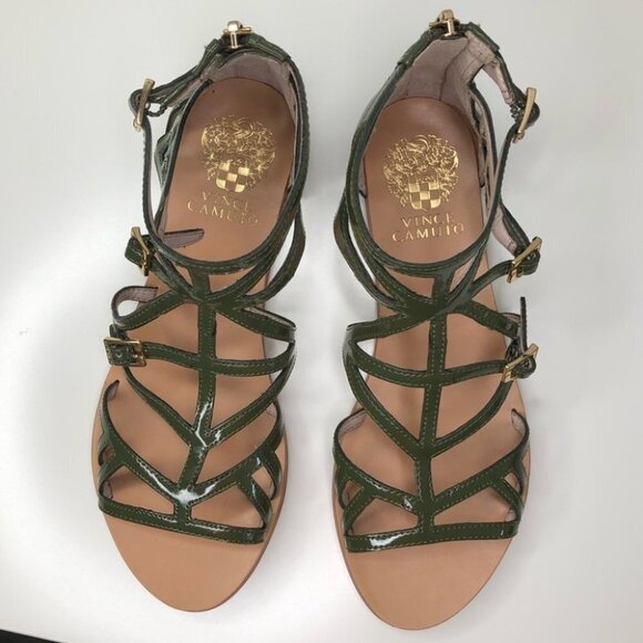 Vince  Camuto Green Vo-Silla Gladiator Sandals Size 6 - Picture 8 of 8